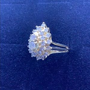 Gold and CZ ring